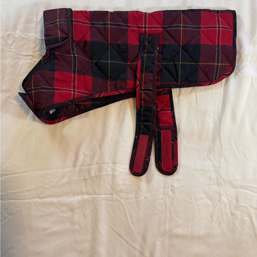 Plaid Dog Coat - Red and Black
